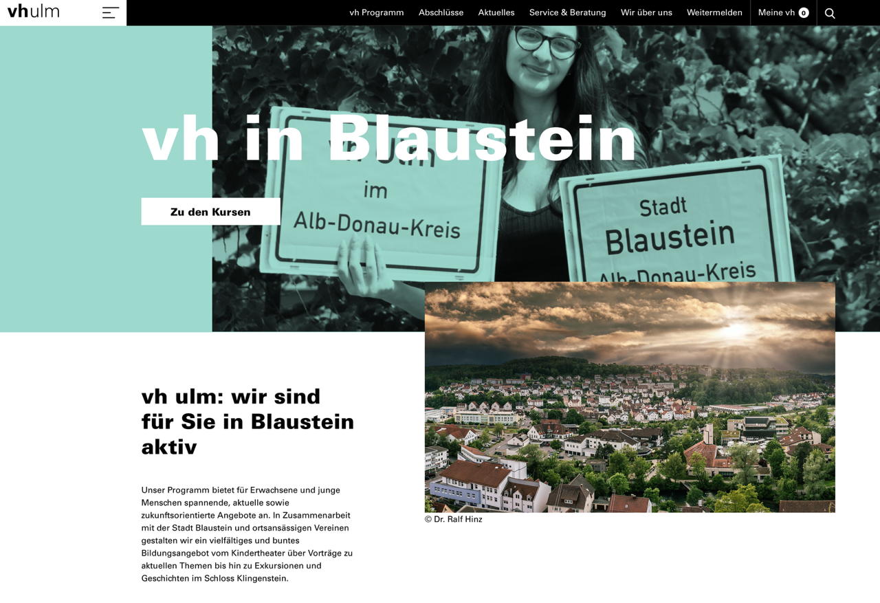 Homepage vh in Blaustein