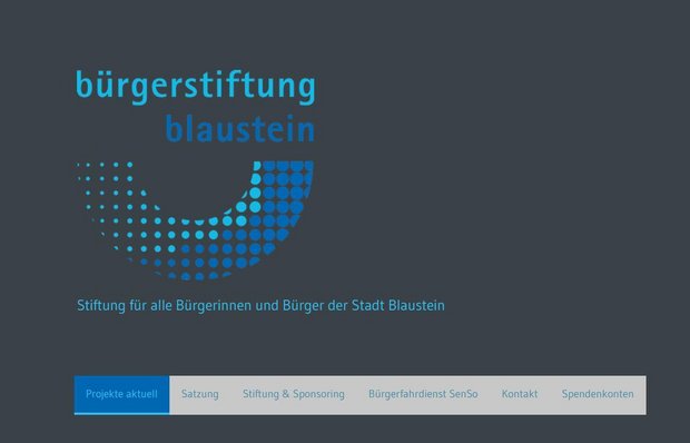 Bild von der Startseite Homepage Bürgerstiftung Startseite